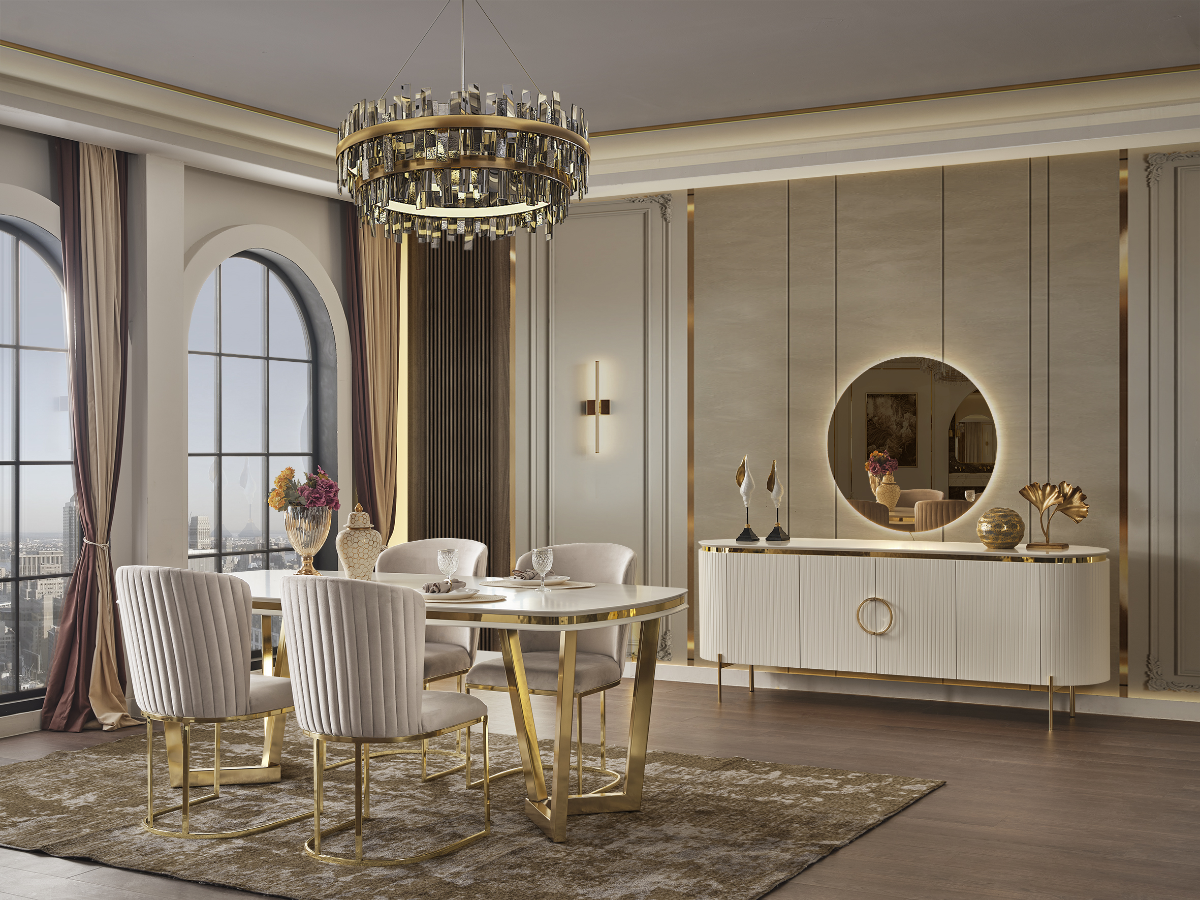 Verde Luxury Yemek Odası Takımı